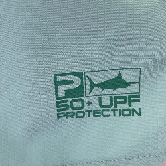 Pelagic Men's Sz XL Teal Vented Button Up Fishing Shirt (J41) NW/OTs - Picture 4 of 6